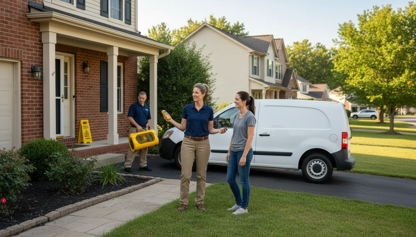 Water restoration image for Water Damage & Restoration Services in Quincy, MO